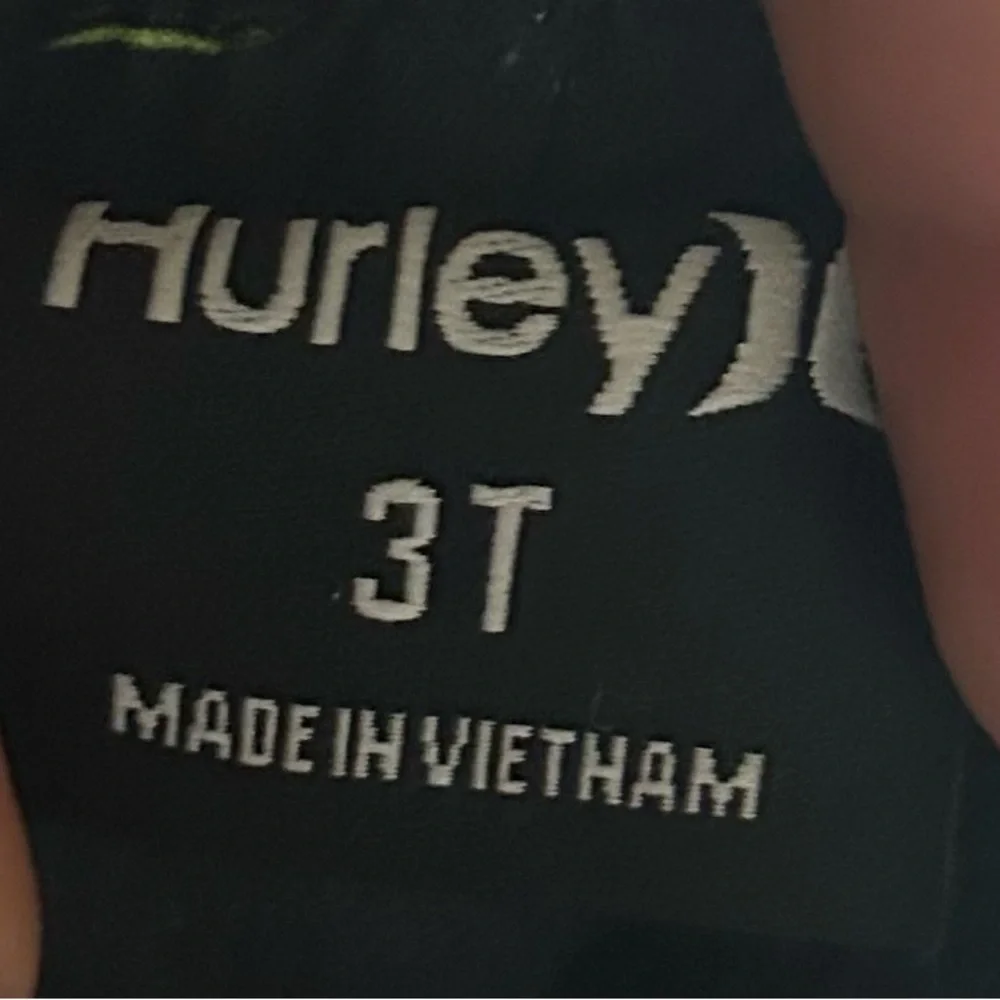 Hurley Boys Swim Trunks 3T Graphic Bathing Suit Toddler Shorts Boys Beachwear